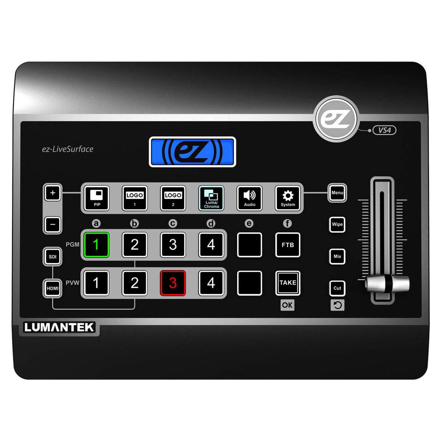 Lumantek ez-Pro VS4 | Mikser audio-wideo Full HD, 4-kanałowy, HDMI / SDI Lumantek - 1