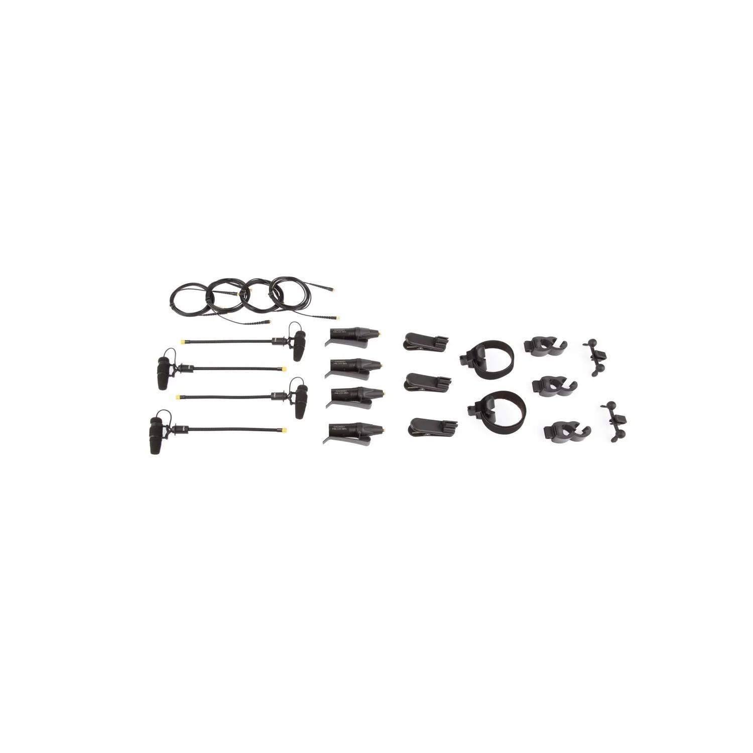 DPA KIT-4099-DC-4R-C | Zestaw 4 mikrofonów instrumentalnych DPA 4099-DC-2 z akcesoriami, niska czułość DPA - 1