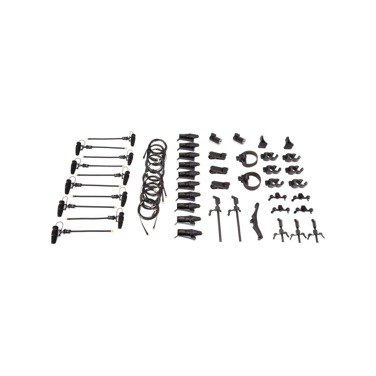 DPA KIT-4099-DC-10R-C | Zestaw 10 mikrofonów DPA 4099-DC-2 z akcesoriami, superkardioidy, niska czułość DPA - 1