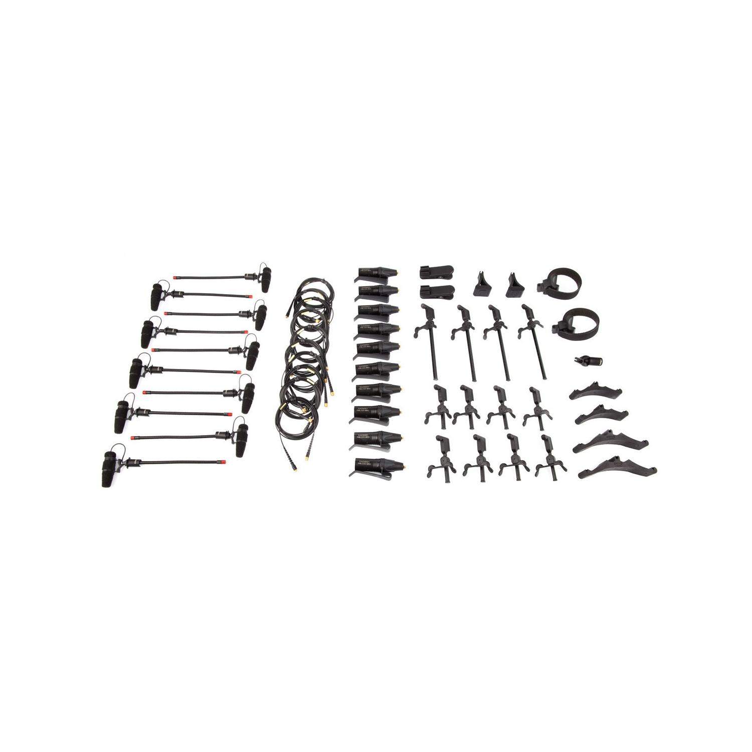 DPA KIT-4099-DC-10C-C | Zestaw 10 mikrofonów instrumentalnych DPA 4099-DC-1 z akcesoriami, normalna czułość DPA - 1