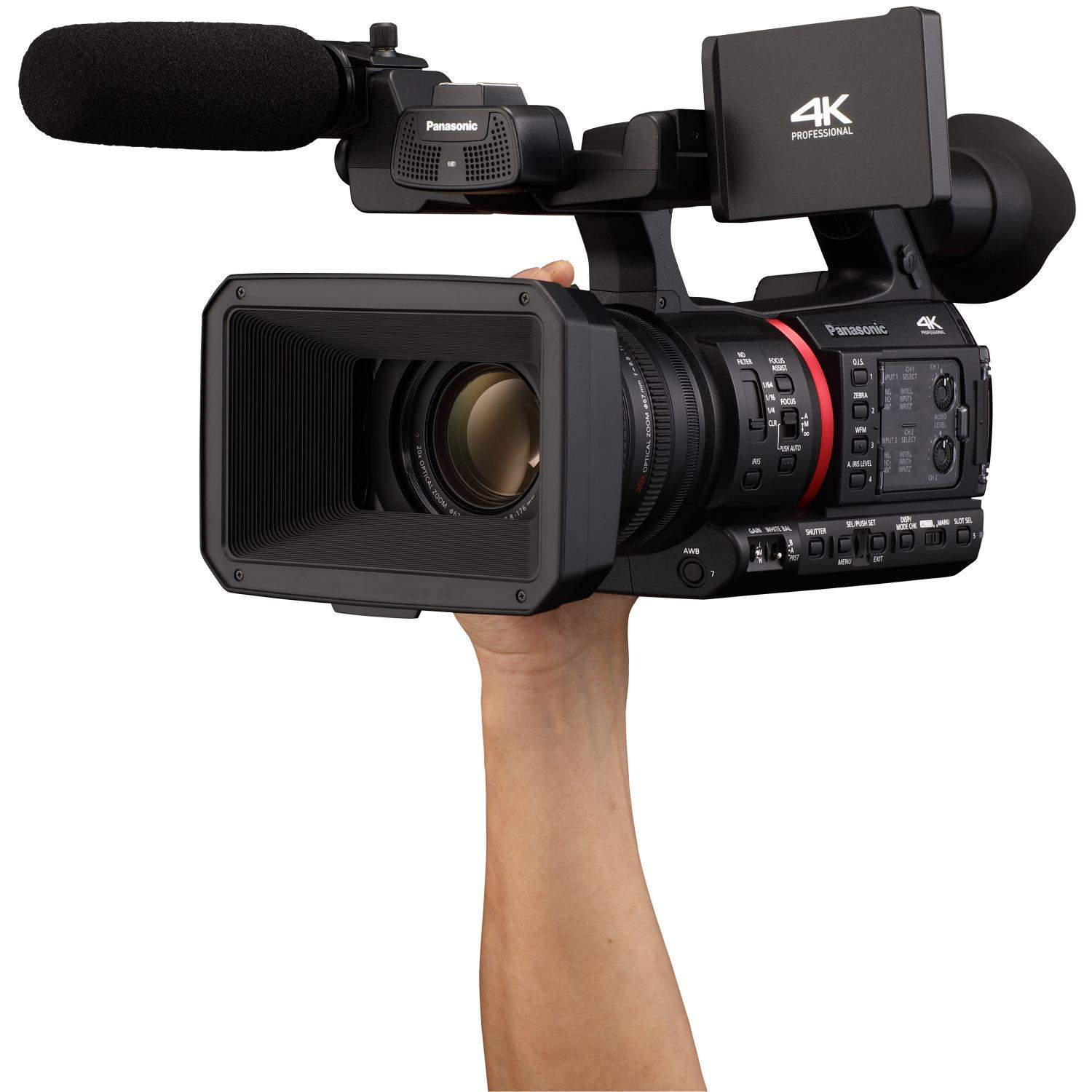 Panasonic AG-CX350 | Kamera bez wymiennej optyki, matryca 1", 4K HDR 60 FPS, Full HD 120 FPS, x20 zoom, stabilizacja, NDI | HX P