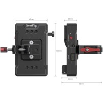 SmallRig 3497 Battery Adapter Plate V-Mount (Basic Version) with Super Clamp Mount | Płytka bateryjna SmallRig - 5