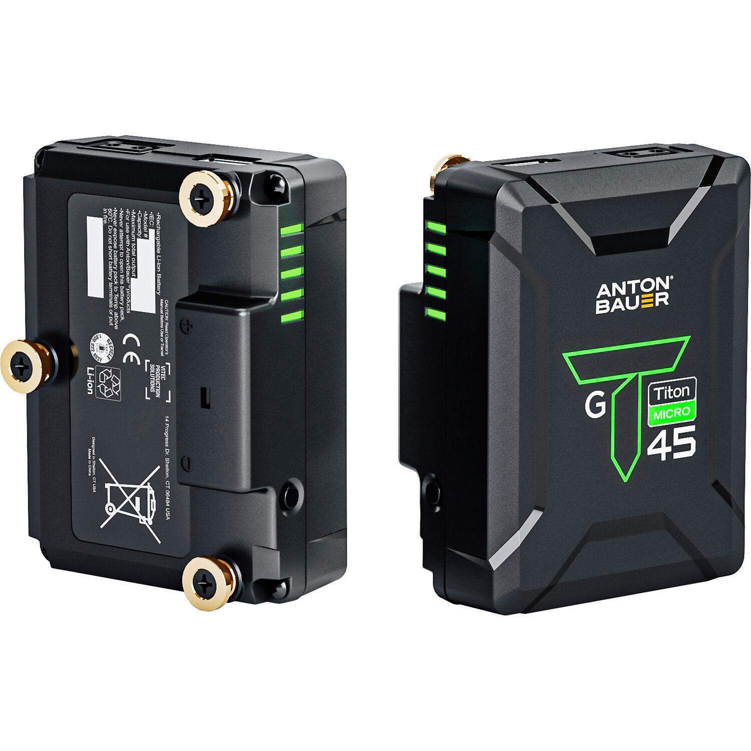 Anton Bauer Titon Micro 45 Gold Mount (8675-0163) | Akumulator G-Mount, P-Tap/D-Tap, USB, 47 Wh Anton Bauer - 3