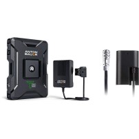 Anton Bauer Titon Base Kit (8275-0130) | Akumulator z ładowarką P-Tap, adapter dla Black Magic Lemo i Canon LP-E6, 68 Wh Anton B