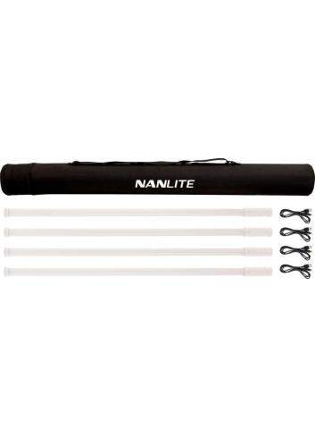 Nanlite PavoTube T8-7X 4-Kit | Zestaw czterech mieczy świetlnych, tub LED, 1m, 8W, RGBWW, DMX, 2700K-7500K Nanlite - 1