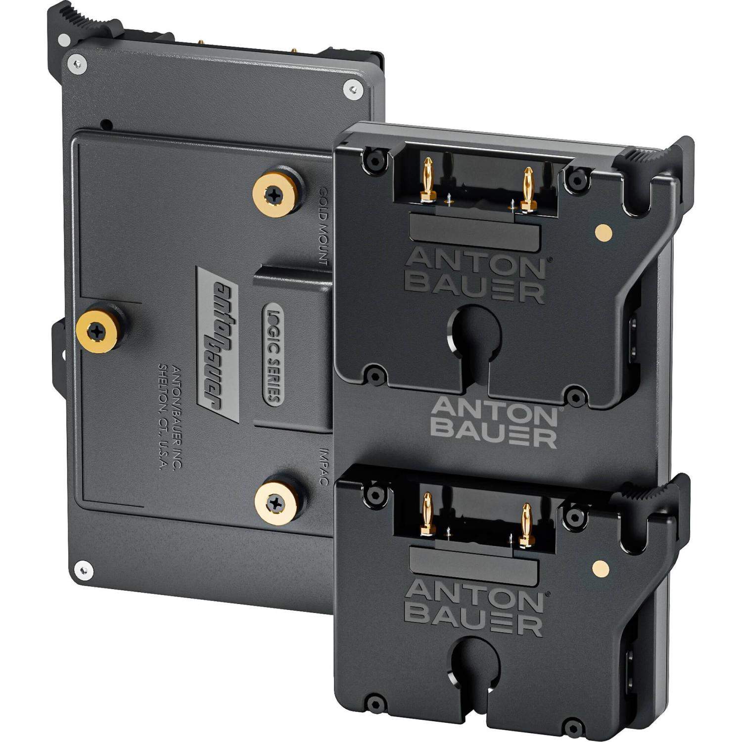 Anton Bauer Titon Micro Dual Micro Gold Mount Plates to Gold Mount (8375-0237) | Adapter Gold Mount na x2 Gold Mount Mikro Anton