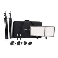 Nanlite Lumipad 25 2-Kit | Zestaw dwóch paneli LED ze statywami i torbą, 25 W, Bi-Color, 3200K-5600K Nanlite - 2
