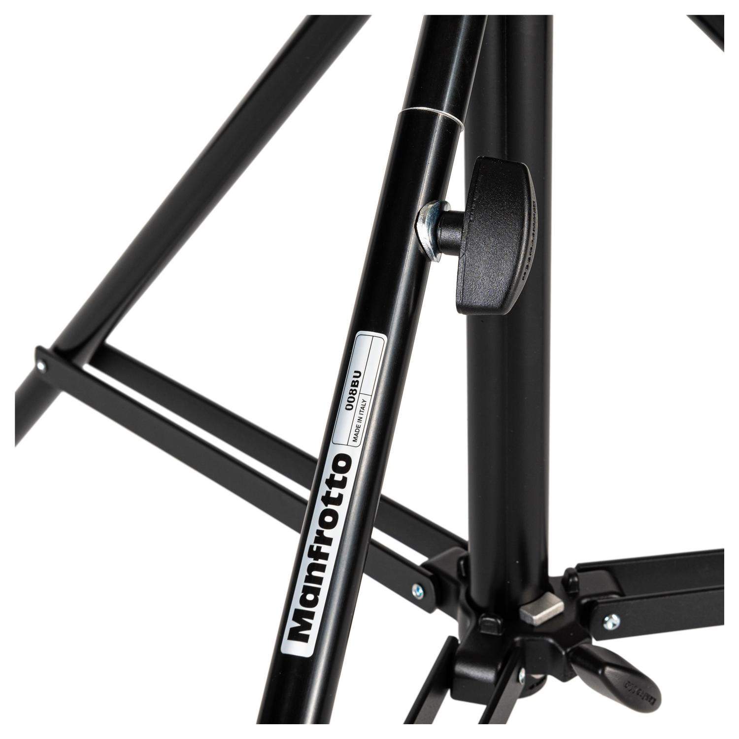Manfrotto 008BU | Aluminiowy statyw oświetleniowy, wysokość do 2.12 m, udźwig do 15 kg Manfrotto - 8