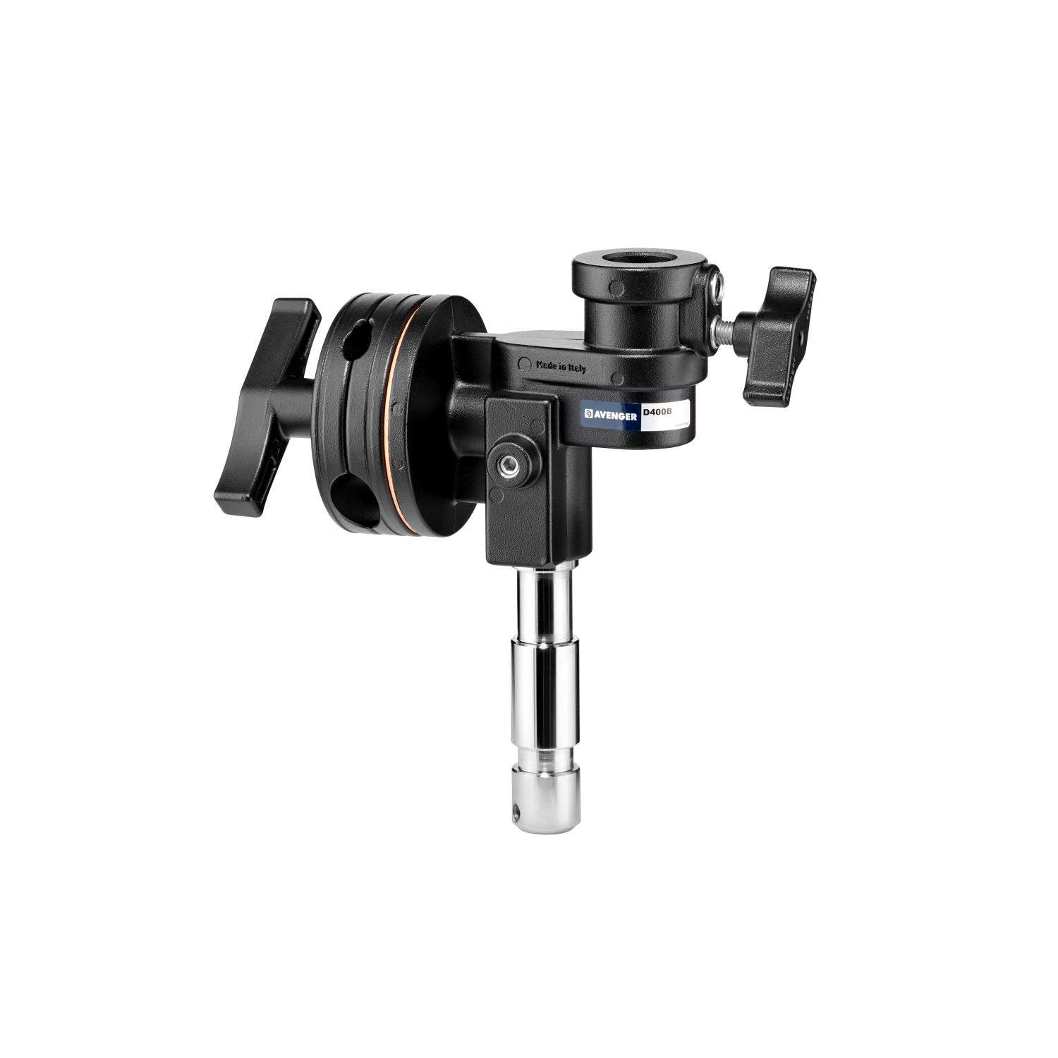 Avenger D400B | Głowica z trzpieniem 28 mm do statywów oświetleniowych, grip Avenger - 2
