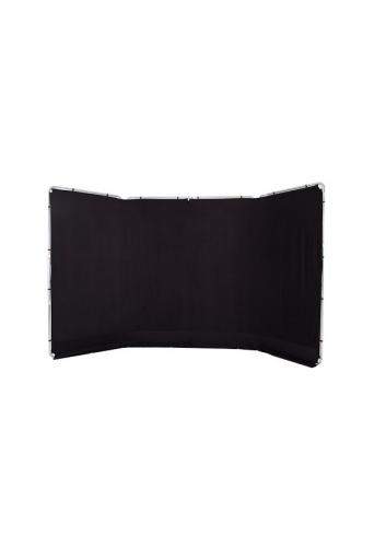 Lastolite LL LB7621 | Panoramiczne tło tkaninowe z ramą, Panoramic Black, czarne, 4 x 2.3 m Lastolite - 14