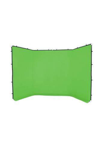 Lastolite LL LB7626 | Panoramiczne tło tkaninowe bez ramy, Panoramic Chromakey Green, zielone, 4 x 2.3 m Lastolite - 9