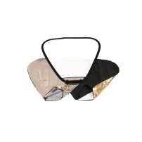 Lastolite LL LR3696 | Blenda/dyfuzor/flaga, tkanina odblaskowa Gold/Sunfire/Sunlite/Silver Soft/Silver, tkanina dyfuzyjna -2EV L