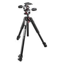 Manfrotto MK055XPRO3-3W | Statyw 055XPRO3 (Alu) z głowicą MHXPRO-3W i kolumną obracaną, udźwig 12 kg, wys. maks. 183 cm Manfrott