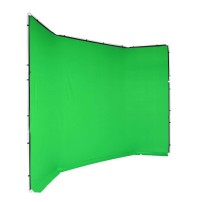 Manfrotto MLBG4301CG | Tło tkaninowe Chroma Key FX bez ramy, Chromakey Green, zielone, 4 x 3 m Manfrotto - 3