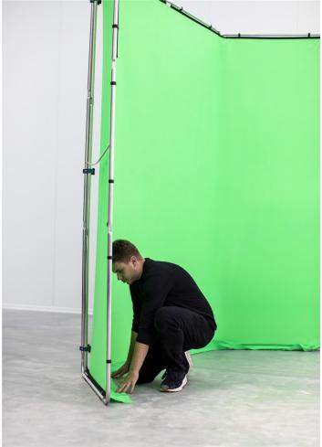 Manfrotto MLBG4301CG | Tło tkaninowe Chroma Key FX bez ramy, Chromakey Green, zielone, 4 x 3 m Manfrotto - 7