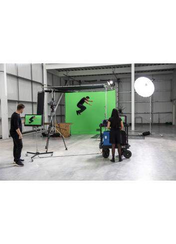 Manfrotto MLBG4301CG | Tło tkaninowe Chroma Key FX bez ramy, Chromakey Green, zielone, 4 x 3 m Manfrotto - 10