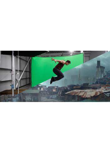 Manfrotto MLBG4301CG | Tło tkaninowe Chroma Key FX bez ramy, Chromakey Green, zielone, 4 x 3 m Manfrotto - 16