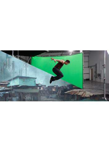 Manfrotto MLBG4301CG | Tło tkaninowe Chroma Key FX bez ramy, Chromakey Green, zielone, 4 x 3 m Manfrotto - 17