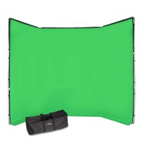 Manfrotto MLBG4301KG | Tło tkaninowe Chroma Key FX z ramą, Chromakey Green, zielone, 4 x 3 m Manfrotto - 5