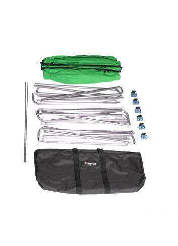 Manfrotto MLBG4301KG | Tło tkaninowe Chroma Key FX z ramą, Chromakey Green, zielone, 4 x 3 m Manfrotto - 6