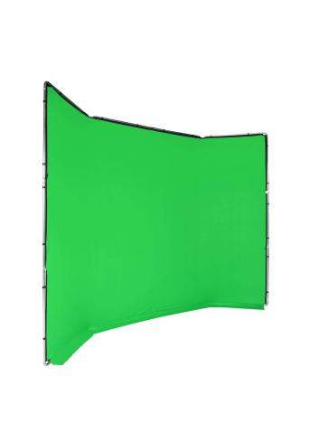 Manfrotto MLBG4301KG | Tło tkaninowe Chroma Key FX z ramą, Chromakey Green, zielone, 4 x 3 m Manfrotto - 7