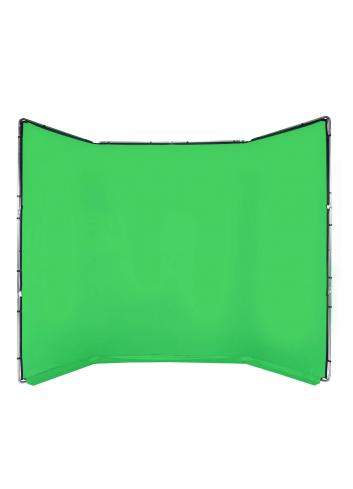 Manfrotto MLBG4301KG | Tło tkaninowe Chroma Key FX z ramą, Chromakey Green, zielone, 4 x 3 m Manfrotto - 8