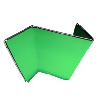 Manfrotto MLBG4301KG | Tło tkaninowe Chroma Key FX z ramą, Chromakey Green, zielone, 4 x 3 m Manfrotto - 9