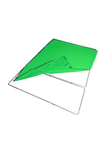 Manfrotto MLBG4301KG | Tło tkaninowe Chroma Key FX z ramą, Chromakey Green, zielone, 4 x 3 m Manfrotto - 10