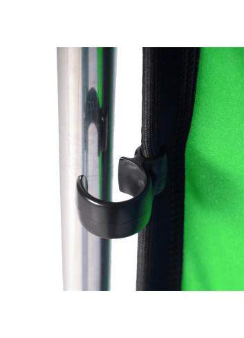 Manfrotto MLBG4301KG | Tło tkaninowe Chroma Key FX z ramą, Chromakey Green, zielone, 4 x 3 m Manfrotto - 12