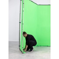 Manfrotto MLBG4301KG | Tło tkaninowe Chroma Key FX z ramą, Chromakey Green, zielone, 4 x 3 m Manfrotto - 20