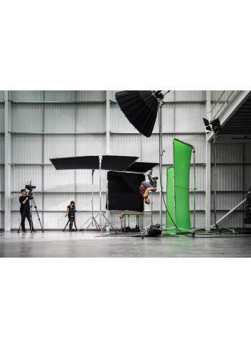 Manfrotto MLBG4301KG | Tło tkaninowe Chroma Key FX z ramą, Chromakey Green, zielone, 4 x 3 m Manfrotto - 29