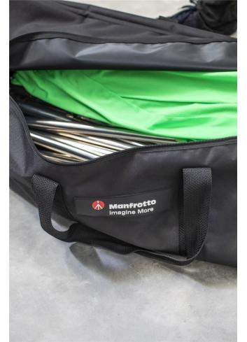 Manfrotto MLBG4301KG | Tło tkaninowe Chroma Key FX z ramą, Chromakey Green, zielone, 4 x 3 m Manfrotto - 35