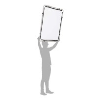 Manfrotto MLLC1101K (Pro Scrim All-In-One 1.1x1.1m) | Rama butterfly, tkanina czarna i dyfuzyjna -1.25EV, blenda Silver/White Ma