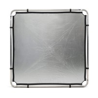Manfrotto MLLC1101K (Pro Scrim All-In-One 1.1x1.1m) | Rama butterfly, tkanina czarna i dyfuzyjna -1.25EV, blenda Silver/White Ma