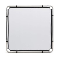 Manfrotto MLLC1101K (Pro Scrim All-In-One 1.1x1.1m) | Rama butterfly, tkanina czarna i dyfuzyjna -1.25EV, blenda Silver/White Ma