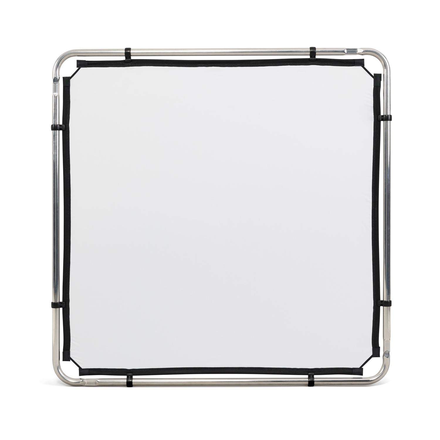 Manfrotto MLLC1101K (Pro Scrim All-In-One 1.1x1.1m) | Rama butterfly, tkanina czarna i dyfuzyjna -1.25EV, blenda Silver/White Ma