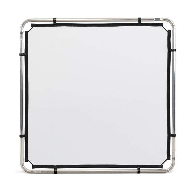 Manfrotto MLLC1101K (Pro Scrim All-In-One 1.1x1.1m) | Rama butterfly, tkanina czarna i dyfuzyjna -1.25EV, blenda Silver/White Ma