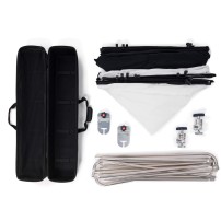 Manfrotto MLLC3301K (Pro Scrim All-In-One 2.9x2.9m) | Rama Butterfly, tkanina czarna i dyfuzyjna -1.25EV Manfrotto - 7