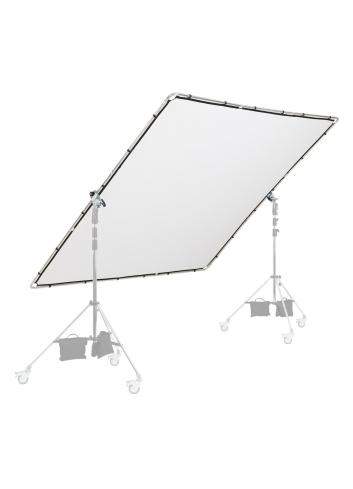 Manfrotto MLLC3301K (Pro Scrim All-In-One 2.9x2.9m) | Rama Butterfly, tkanina czarna i dyfuzyjna -1.25EV Manfrotto - 1