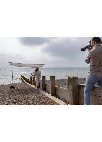 Manfrotto MLLC3301K (Pro Scrim All-In-One 2.9x2.9m) | Rama Butterfly, tkanina czarna i dyfuzyjna -1.25EV Manfrotto - 16