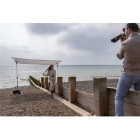 Manfrotto MLLC3301K (Pro Scrim All-In-One 2.9x2.9m) | Rama Butterfly, tkanina czarna i dyfuzyjna -1.25EV Manfrotto - 16