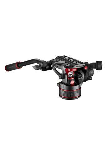 Manfrotto MVH608AH (Nitrotech 608) | Profesjonalna głowica wideo, płynna przeciwwaga od 0 do 8 kg, udźwig do 14 kg Manfrotto - 1