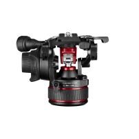 Manfrotto MVH608AH (Nitrotech 608) | Profesjonalna głowica wideo, płynna przeciwwaga od 0 do 8 kg, udźwig do 14 kg Manfrotto - 1