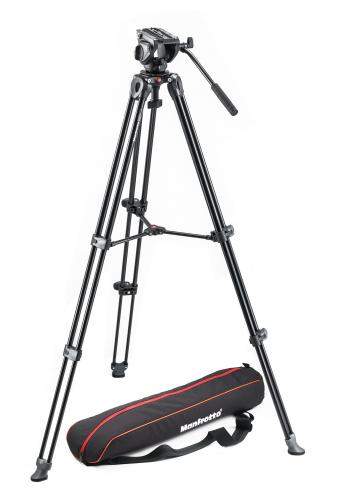 Manfrotto MVK500AM | Aluminiowy statyw wideo MVT502AM z głowicą MVH500AH, udźwig do 8 kg, wysokość do 154 cm Manfrotto - 1