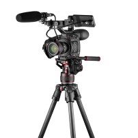 Manfrotto MVK608SNGFC | Karbonowy statyw wideo 635 Fast Single Carbon z głowicą MVH608AH, udźwig do 14 kg, wysokość do 171 cm Ma
