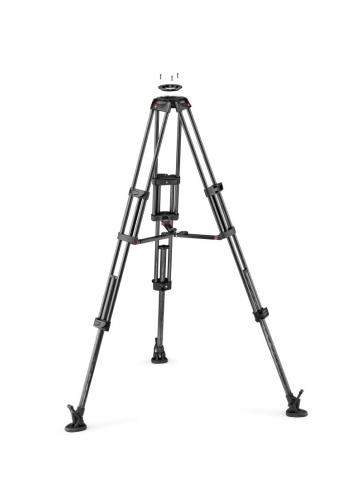 Manfrotto MVK612TWINMC | Karbonowy statyw wideo Twin Carbon z głowicą MVH612AH, udźwig do 18 kg, wysokość do 169 cm Manfrotto - 