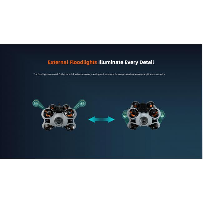 Chasing M2 Pro Max | Industrialna jednostka podwodna, dron podwodny, ROV, 4K 30 FPS, głębokość do 200m, odległość do 400m Chasin