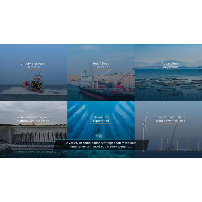 Chasing M2 Pro Max | Industrialna jednostka podwodna, dron podwodny, ROV, 4K 30 FPS, głębokość do 200m, odległość do 400m Chasin