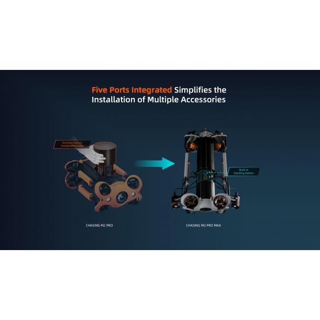 Chasing M2 Pro Max | Industrialna jednostka podwodna, dron podwodny, ROV, 4K 30 FPS, głębokość do 200m, odległość do 400m Chasin