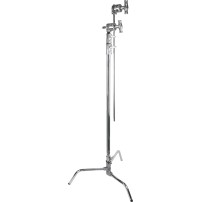 Kupo CT-40MK | Stalowy statyw oświetleniowy z ramieniem, srebrny, wys. max. 2.96 m, udźwig 10 kg Kupo Grip - 1